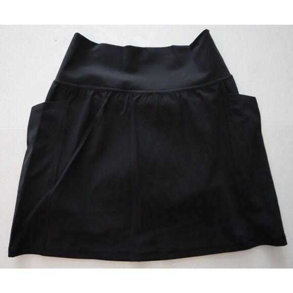 Athleta 837435 Women's Sz XS Black Salutation Stash 16 1/2 Skirt Skort - Picture 1 of 12